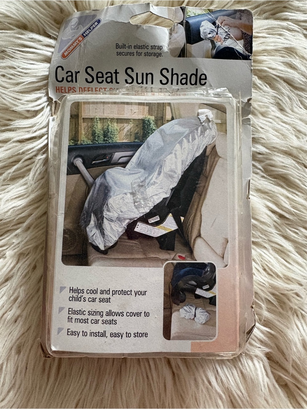 Mommy’s Helper Car Seat Sun Shade Cover - Keep Your Baby's Carseat Cooler Shade